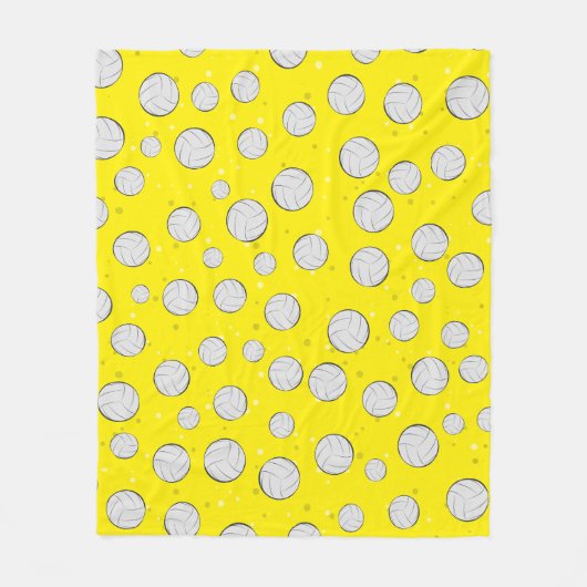Couverture Polaire Conception de motif de volley-ball (Devant)