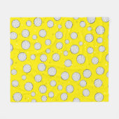 Couverture Polaire Conception de motif de volley-ball (Devant (Horizontal))