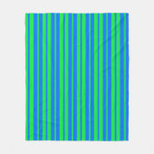 Couverture Polaire Conception de motif rayé stylé bleu vert (Devant)