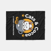 Couverture Polaire Conception de Mug de vacances avec Cosy Cat et Paw (Devant (Horizontal))