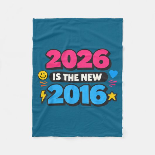 Couverture Polaire Conception de nostalgie d'Internet 2026 Nouvelle 2 (Devant)