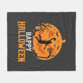Couverture Polaire Conception de panier de basketball Halloween Dunk (Devant (Horizontal))