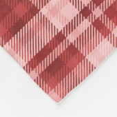 Couverture Polaire Conception de Patchwork rose et rouge (Coin)