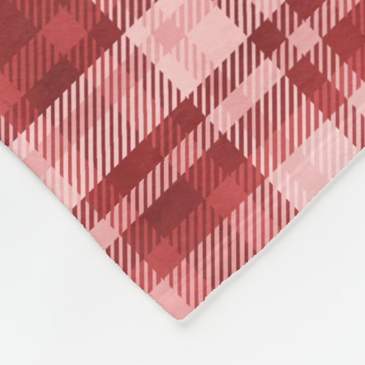 Couverture Polaire Conception de Patchwork rose et rouge (Coin)