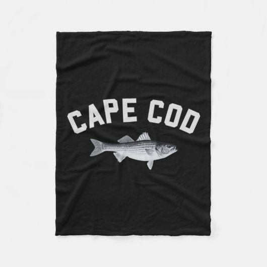 Couverture Polaire Conception de pêche amusante B rayée de Cape Cod S (Devant)