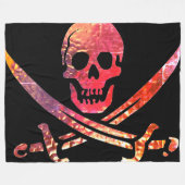 Couverture Polaire Conception de pirates d'art (Devant (Horizontal))