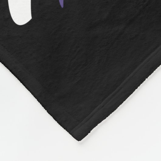 Couverture Polaire Conception de Pom-pom girl violet, Turquoise, noir (Coin)