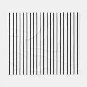 Couverture Polaire Conception de rayures blanches et noires (Devant (Horizontal))