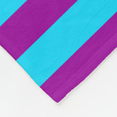 Couverture Polaire Conception de rayures violettes bleues (Coin)