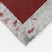 Couverture Polaire Conception de rectangle 3D, gris & blanc, accentua (Coin)