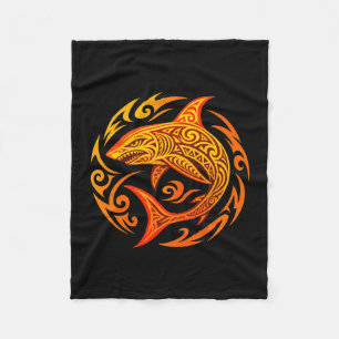 Couverture Polaire Conception de requin tribal masculin de performanc