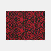 COUVERTURE POLAIRE CONCEPTION DE ROUGE ET DE NOIR (Devant (Horizontal))