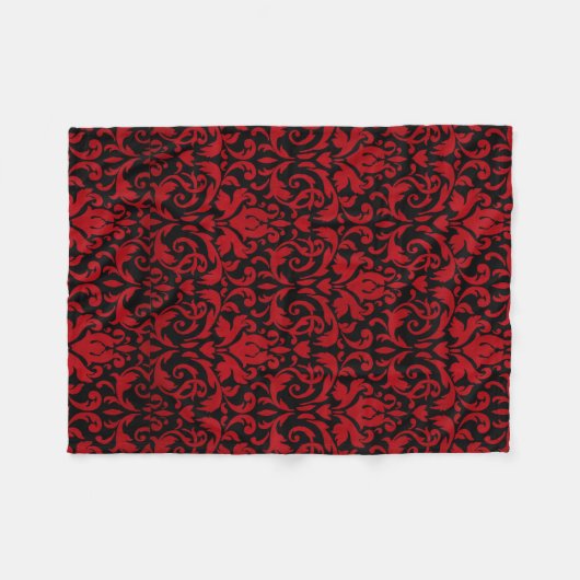 COUVERTURE POLAIRE CONCEPTION DE ROUGE ET DE NOIR (Devant (Horizontal))