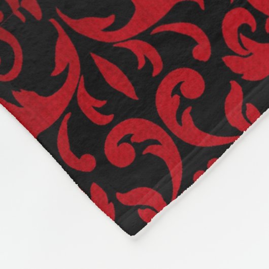 COUVERTURE POLAIRE CONCEPTION DE ROUGE ET DE NOIR (Coin)