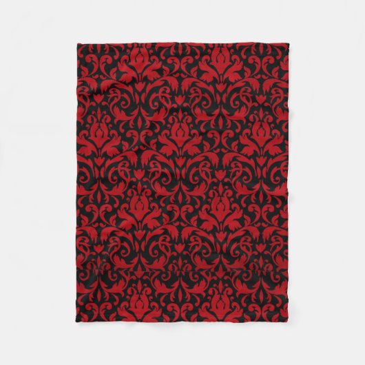 COUVERTURE POLAIRE CONCEPTION DE ROUGE ET DE NOIR (Devant)