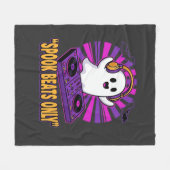 Couverture Polaire Conception de rythmes Halloween DJ fantôme effraya (Devant (Horizontal))