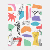 Couverture Polaire Conception de surface dessinée à la main. Memphis (Devant)