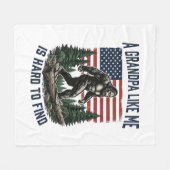 Couverture Polaire Conception de T-shirt Drapeau Américain Vintage Bi (Devant (Horizontal))