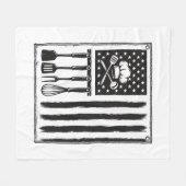 Couverture Polaire Conception de T-shirt Ustensiles de Cuisine Drapea (Devant (Horizontal))