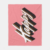 Couverture Polaire Conception de texte agréable (Devant)