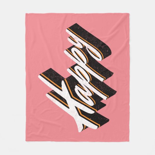 Couverture Polaire Conception de texte agréable (Devant)