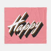 Couverture Polaire Conception de texte agréable (Devant (Horizontal))