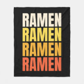 Couverture Polaire Conception de texte Ramen (Devant)