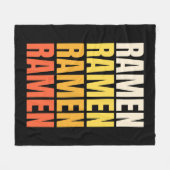 Couverture Polaire Conception de texte Ramen (Devant (Horizontal))