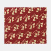 Couverture Polaire Conception de tranches de pizza  (Devant (Horizontal))