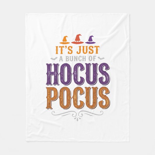 Couverture Polaire Conception de typographie Halloween Hocus Pocus vi (Devant)