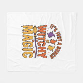 Couverture Polaire Conception de typographie Halloween magique ensorc (Devant (Horizontal))
