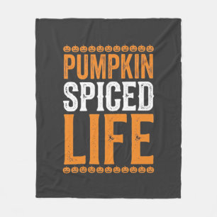 Couverture Polaire Conception de typographie Halloween Pumpkin Spiced