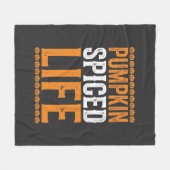 Couverture Polaire Conception de typographie Halloween Pumpkin Spiced (Devant (Horizontal))