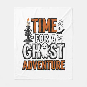 Couverture Polaire Conception de typographie vintage Halloween Ghost