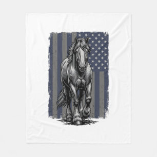 Couverture Polaire Conception de vecteur de drapeau de cheval de trai