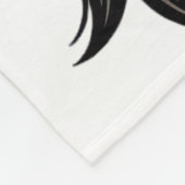 Couverture Polaire Conception de vecteur de visage saint couronné gra (Coin)
