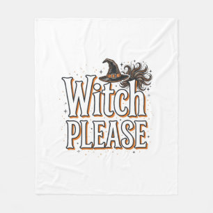 Couverture Polaire Conception de vecteur Halloween sorcière vintage s