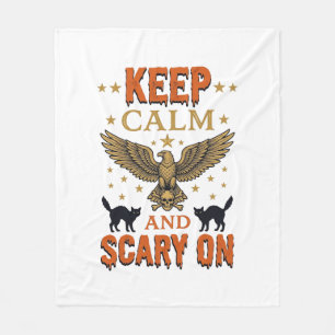 Couverture Polaire Conception de vecteur Halloween vintage effrayant