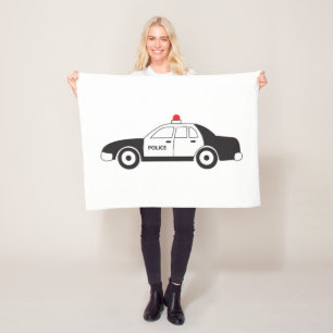 Couverture Polaire Conception de voiture de la police de jouets