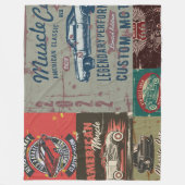 Couverture Polaire Conception de voiture Retro (Devant)