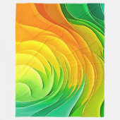 Couverture Polaire Conception d'énergie de couleur abstraite (Devant)