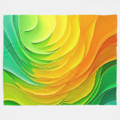 Couverture Polaire Conception d'énergie de couleur abstraite (Devant (Horizontal))