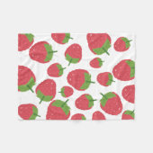 Couverture Polaire Conception des fruits de framboise (Devant (Horizontal))