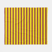 Couverture Polaire Conception des rayures jaunes et Brown (Devant (Horizontal))