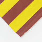 Couverture Polaire Conception des rayures jaunes et Brown (Coin)