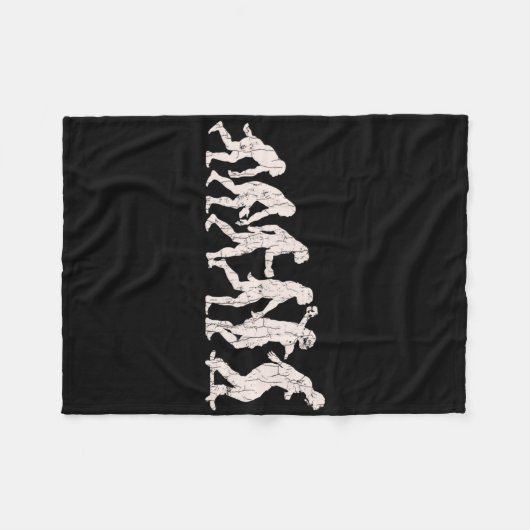 Couverture Polaire Conception d'évolution de skateboard drôle pour pl (Devant (Horizontal))
