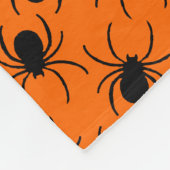 Couverture Polaire conception d'halloween d'araignée noire (Coin)