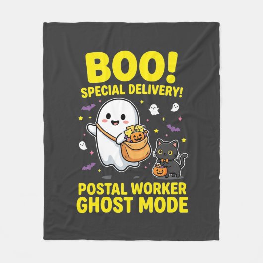 Couverture Polaire Conception d'Halloween pour les travailleurs posta (Devant)