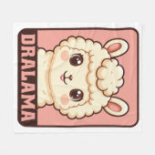 Couverture Polaire Conception d'illustration de lama mignon (Devant (Horizontal))