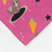 Couverture Polaire Conception drôle de fitness pour cochons d'Inde (Coin)